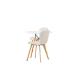 Jídelní stůl Danburi - Woodlook / Woodlook MDF + Jídelní židle Lilja - Oaklook / Béžová látka _2