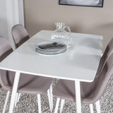 Polar Jídelní stůl 120 cm - White White +Polar Matstol - Vit / Mellangrå _4
