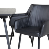 Inca Rozšiřitelná - Černá deska / černá Nohy +Comfort - Jídelní židle 2-balení - černá/Černá _4