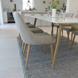 Polar Matbord - Ek-Look / Vit- 180*90*H75 +Plaza Matstol 2-balení - Ek-Look / Ljusgrå _6