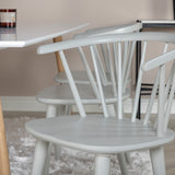 Polar Matbord - Ek-Look / Vit- 180*90*H75 +Bullerbyn - Jídelní židle - Světle šedá _6