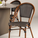 Jídelní stůl Santa Fe ø120 – pečená +Guarda Caféchair 2-balení – hnědá/černá _4
