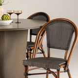 Jídelní stůl Santa Fe ø120 – pečená +Guarda Caféchair 2-balení – hnědá/černá _4