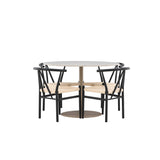 Lycke jídelní stůl s jídelní židlí Alfons