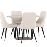 Lycke jídelní stůl s jídelní židlí Leone