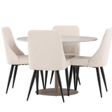 Lycke jídelní stůl s jídelní židlí Leone