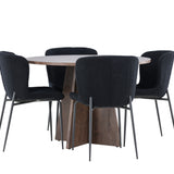 Bootcut jídelní stůl s jídelní židlí Modesto