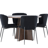 Bootcut jídelní stůl s jídelní židlí Modesto