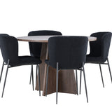 Bootcut jídelní stůl s jídelní židlí Modesto