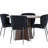 Bootcut jídelní stůl s jídelní židlí Modesto