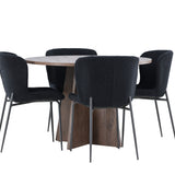 Bootcut jídelní stůl s jídelní židlí Modesto