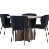 Bootcut jídelní stůl s jídelní židlí Modesto