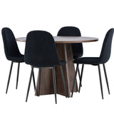 Bootcut jídelní stůl s jídelní židlí Polar