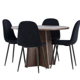 Bootcut jídelní stůl s jídelní židlí Polar