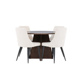 Bootcut jídelní stůl s jídelní židlí Leone