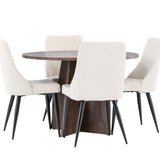 Bootcut jídelní stůl s jídelní židlí Leone