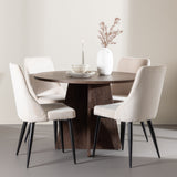 Bootcut jídelní stůl s jídelní židlí Leone