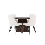 Bootcut jídelní stůl s jídelní židlí Leone