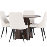 Bootcut jídelní stůl s jídelní židlí Leone