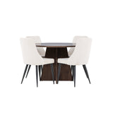 Bootcut jídelní stůl s jídelní židlí Leone