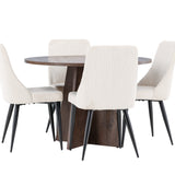 Bootcut jídelní stůl s jídelní židlí Leone