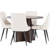 Bootcut jídelní stůl s jídelní židlí Leone