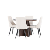 Bootcut jídelní stůl s jídelní židlí Leone