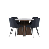 Bootcut jídelní stůl s noční jídelní židlí