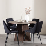 Bootcut jídelní stůl s noční jídelní židlí