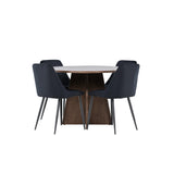 Bootcut jídelní stůl s noční jídelní židlí