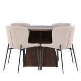 Bootcut jídelní stůl s jídelní židlí Modesto