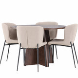 Bootcut jídelní stůl s jídelní židlí Modesto