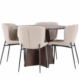 Bootcut jídelní stůl s jídelní židlí Modesto