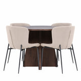 Bootcut jídelní stůl s jídelní židlí Modesto