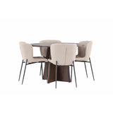 Bootcut jídelní stůl s jídelní židlí Modesto