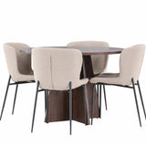 Bootcut jídelní stůl s jídelní židlí Modesto