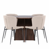 Bootcut jídelní stůl s jídelní židlí Modesto