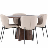 Bootcut jídelní stůl s jídelní židlí Modesto