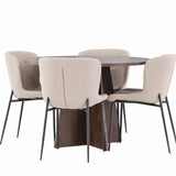 Bootcut jídelní stůl s jídelní židlí Modesto