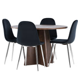 Bootcut jídelní stůl s jídelní židlí Polar