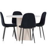 Jídelní stůl Olivia s jídelní židlí Polar