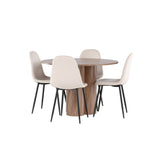 Jídelní stůl Olivia s jídelní židlí Polar