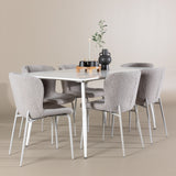 Jídelní stůl Silar s jídelní židlí Modesto