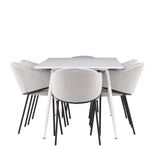 Jídelní stůl Silar s jídelní židlí Evelina