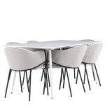 Jídelní stůl Silar s jídelní židlí Evelina