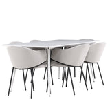Jídelní stůl Silar s jídelní židlí Evelina