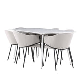 Jídelní stůl Silar s jídelní židlí Evelina