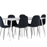 Jídelní stůl Silar s jídelní židlí Polar