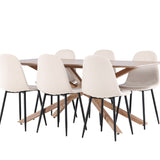 Jídelní stůl Piazza s jídelní židlí Polar