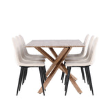 Jídelní stůl Piazza s jídelní židlí Polar